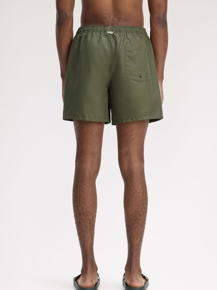 Fred Perry Forest Green Swim Shorts - Image 2 of 5
