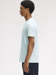 Fred Perry Blue Twin Tipped  Cuff T-Shirt - Image 2 of 5