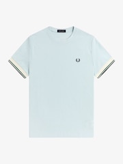 Fred Perry Blue Twin Tipped  Cuff T-Shirt - Image 4 of 5