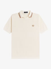 Fred Perry Cream Pointelle Knitted Shirt - Image 4 of 5