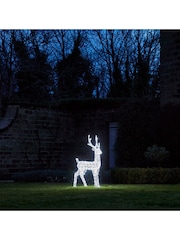 Lights4fun 1.2m Acrylic Stag LED Light Up Reindeer - Image 5 of 5