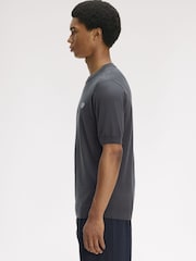 Fred Perry Grey Cotton Knitted T-Shirt - Image 2 of 5