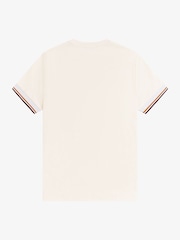 Fred Perry Cream Twin Tipped  Cuff T-Shirt - Image 5 of 5