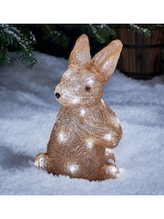 Lights4fun 27cm LED Bunny Outdoor Christmas Figure - Image 1 of 1