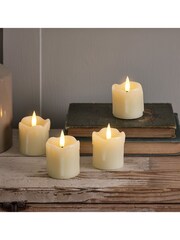 Lights4fun Ivory 4 TruGlow® Dripping Wax LED Votive Candle - Image 2 of 3