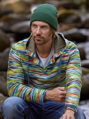 Joe Browns Green Button Placket Hoodie - Image 5 of 7