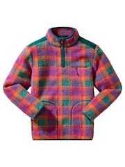 Joe Browns Purple Zip-Up Borg Funnel Neck Fleece - Image 7 of 7