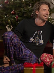 Joe Browns Herre Pyjamas med Musikk Print Sett - Bilde 5 av 8