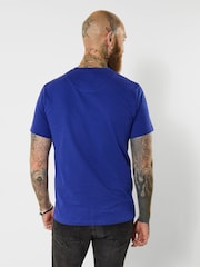 Joe Browns Blue Casual Relaxed Skull Print T-Shirt - Image 4 of 5