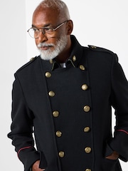 Joe Browns Black Double-Breasted Longline Military Coat - Image 3 of 9