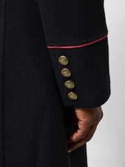 Joe Browns Black Double-Breasted Longline Military Coat - Image 5 of 9