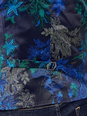 Joe Browns Green Contrast Buttons Check Trim Tailored Waistcoat - Image 5 of 8