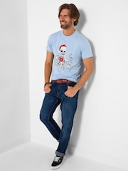 Joe Browns Nightlife Skeleton Graphic T-Shirt - Imagen 2 de 5