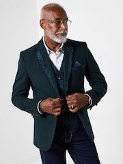 Joe Browns Green Stylish Check Trim Blazer - Image 2 of 8