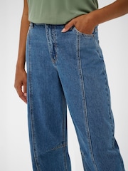 Kaffe Blue KARoss High Waisted Barrel Jeans - Image 4 of 6
