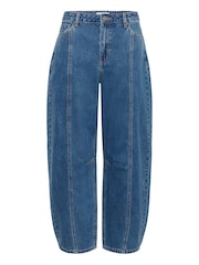 Kaffe Blue KARoss High Waisted Barrel Jeans - Image 5 of 6