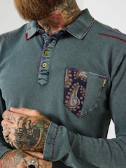 Joe Browns Stylish Contrast Stitch Polo Shirt - Imagen 2 de 5