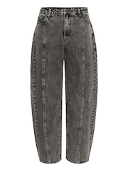 Kaffe Grey KARoss High Waisted Barrel Jeans - Image 4 of 5