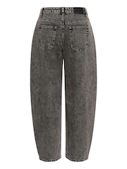Kaffe Grey KARoss High Waisted Barrel Jeans - Image 5 of 5