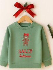 Ruff Cubs Kidswear Personalised Ginger Bread Girl Christmas Sweater - Image 1 of 1