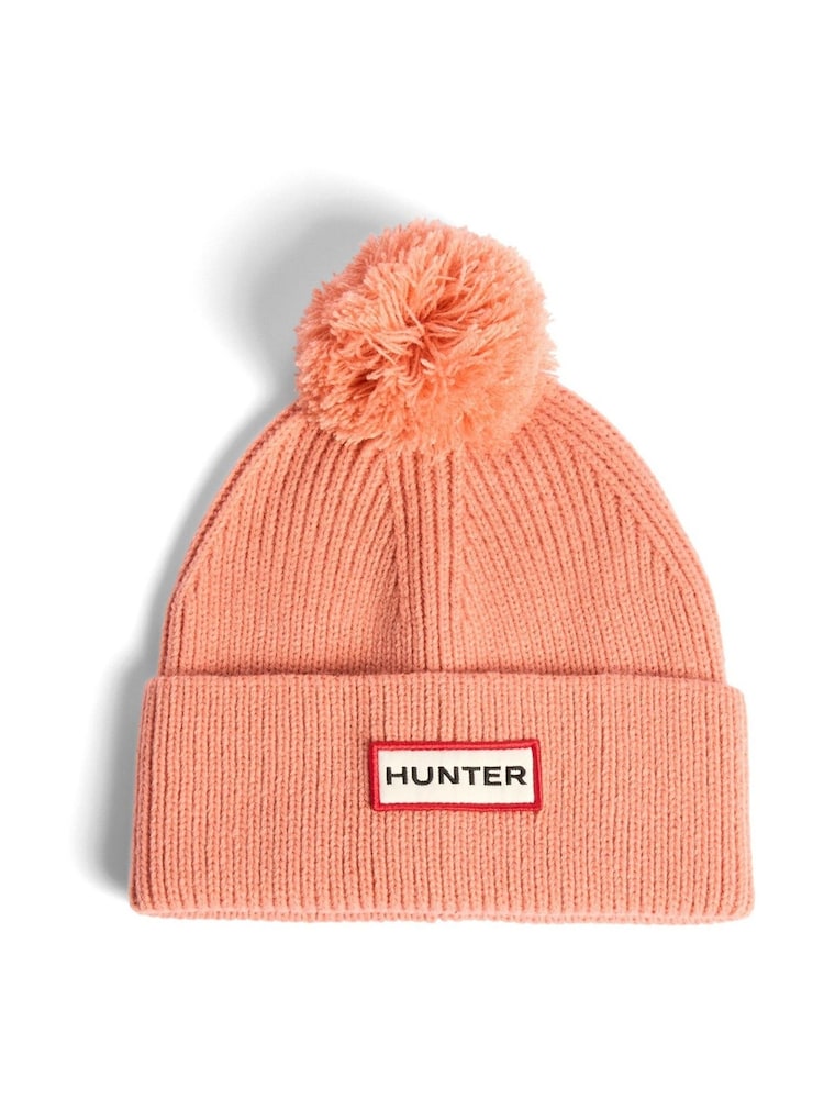 Hunter Arrinay Orange Ribbed Pom Beanie & Scarf Box Set - Image 1 of 2 Hunter Arrinay Orange Ribbed Pom Beanie & Scarf Box Set - Image 1 of 2