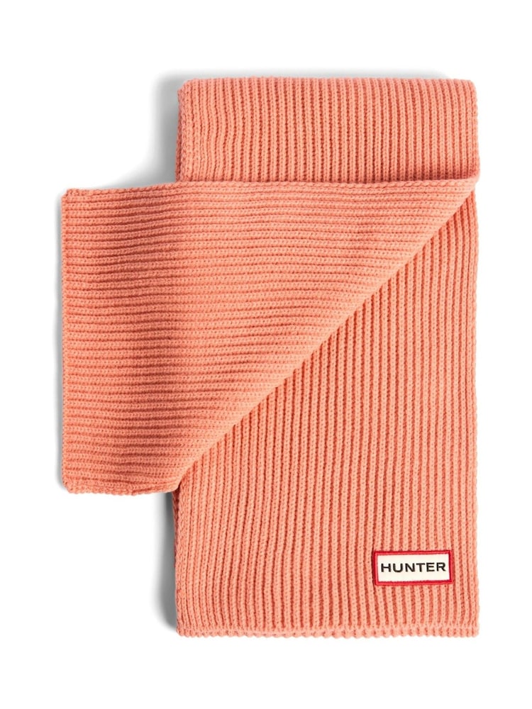 Hunter Arrinay Orange Ribbed Pom Beanie & Scarf Box Set - Image 2 of 2 Hunter Arrinay Orange Ribbed Pom Beanie & Scarf Box Set - Image 2 of 2