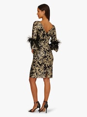 Adrianna Papell Paljett Emb Midi-kjole - Bilde 2 av 6