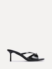 Linzi Black News Stiletto Heel Mules - Image 2 of 6