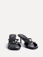 Linzi Black News Stiletto Heel Mules - Image 3 of 6