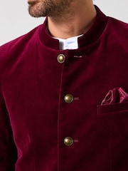 Joe Browns Nehru Collar Statement Velour Jacket - Imagem 2 de 7