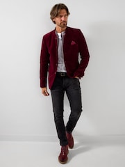 Joe Browns Nehru Collar Statement Velour Jacket - Imagem 3 de 7