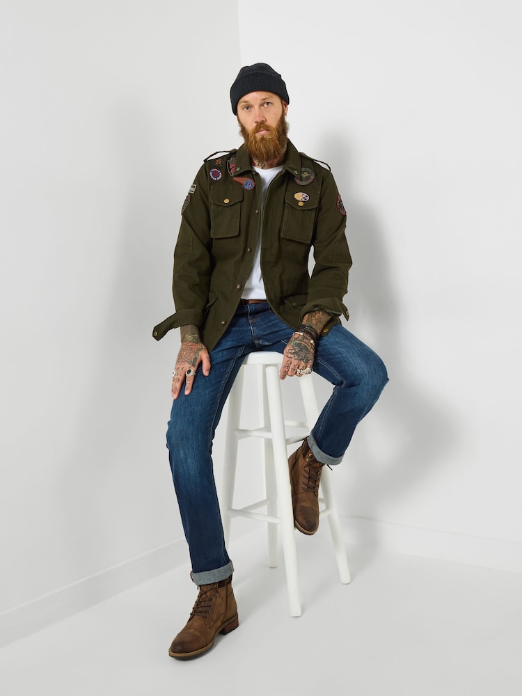 Buy Joe Browns Green Custom Military Jacket from Next Oman