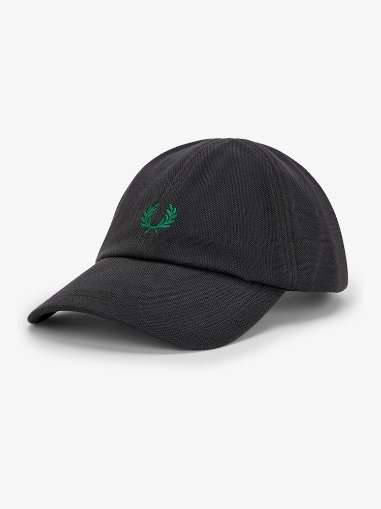 Fred Perry Grey Pique Classic Cap - Image 1 of 3 Fred Perry Grey Pique Classic Cap - Image 1 of 3