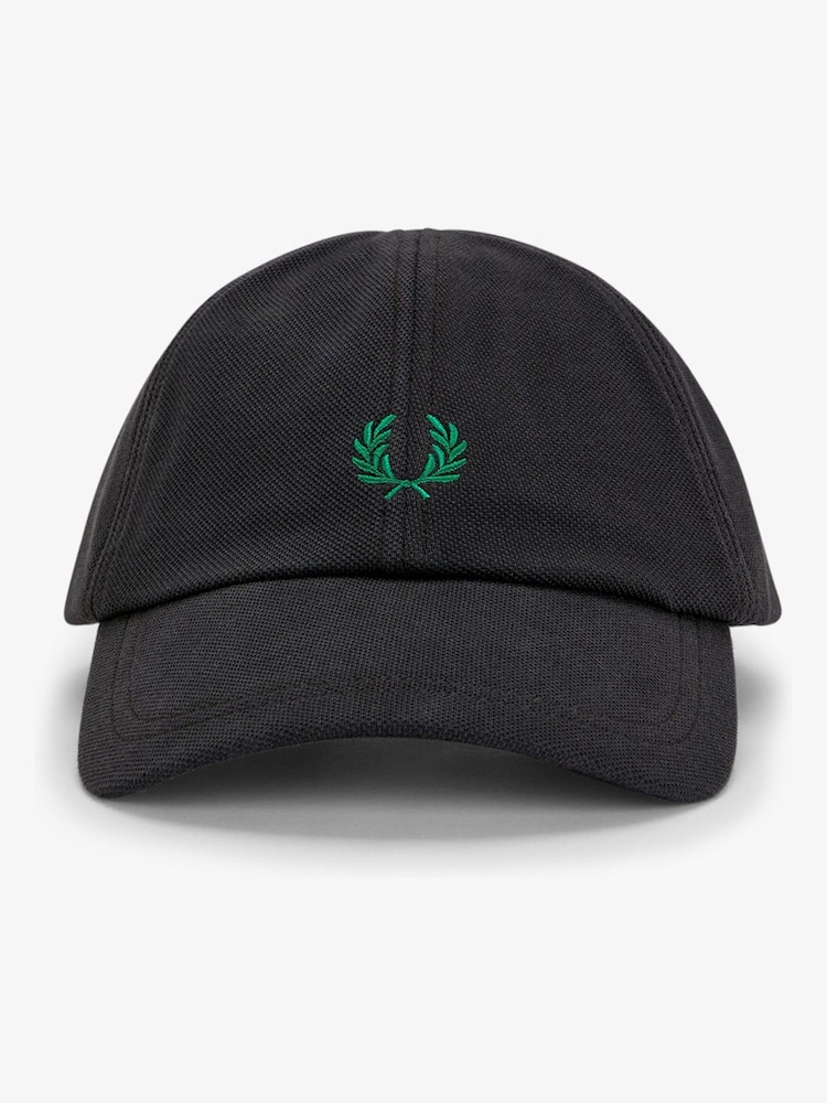Fred Perry Grey Pique Classic Cap - Image 3 of 3 Fred Perry Grey Pique Classic Cap - Image 3 of 3
