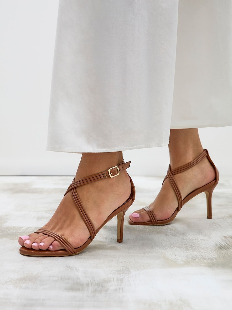 Linzi Brown Future Crossover Heeled Sandals - Image 6 of 6