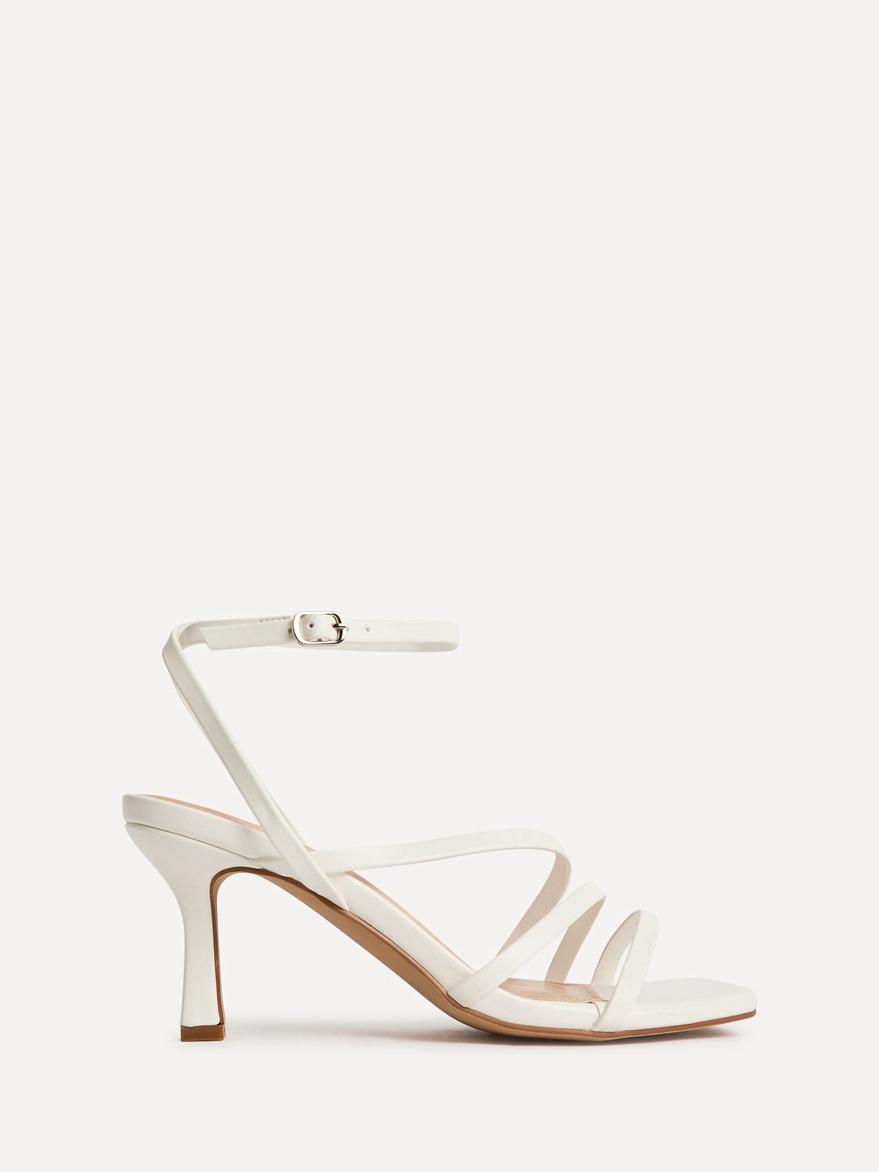Buy Linzi White Reflect Wide Fit Strappy Heeled Sandals from Next