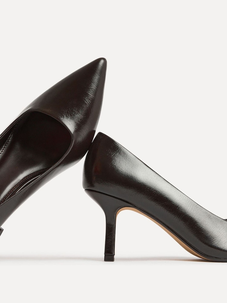 Linzi Brown Wide Fit Aim Closed Court Stiletto Heels - Image 5 of 5 Linzi Brown Wide Fit Aim Closed Court Stiletto Heels - Image 5 of 5