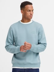 Blend Blue Printed Crew Neck Jumper - Image 1 of 5
