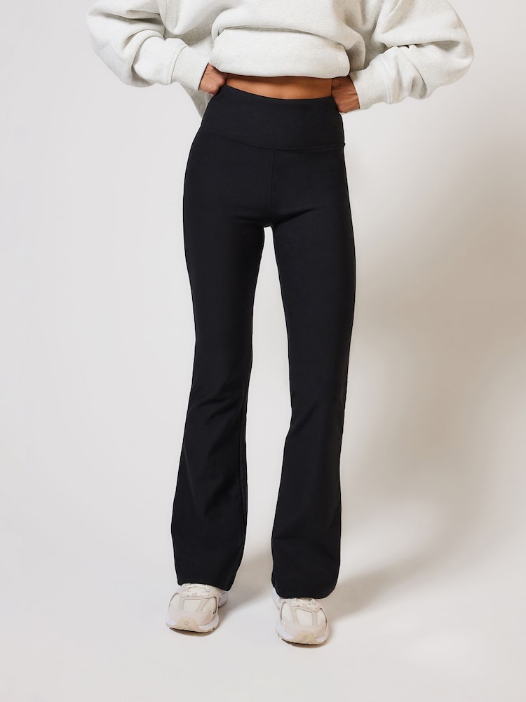 LOVALL Black Winter Flare Petite Leggings - Image 1 of 5