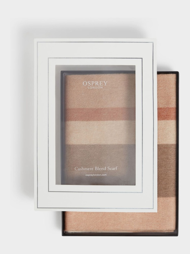 Osprey London The Skye Cashmere Blend Scarf - Image 2 of 5 Osprey London The Skye Cashmere Blend Scarf - Image 2 of 5