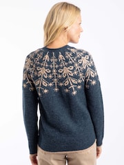 Azul - Weird Fish Miska Fair Isle Pattern Jumper - Imagen 2 de 8