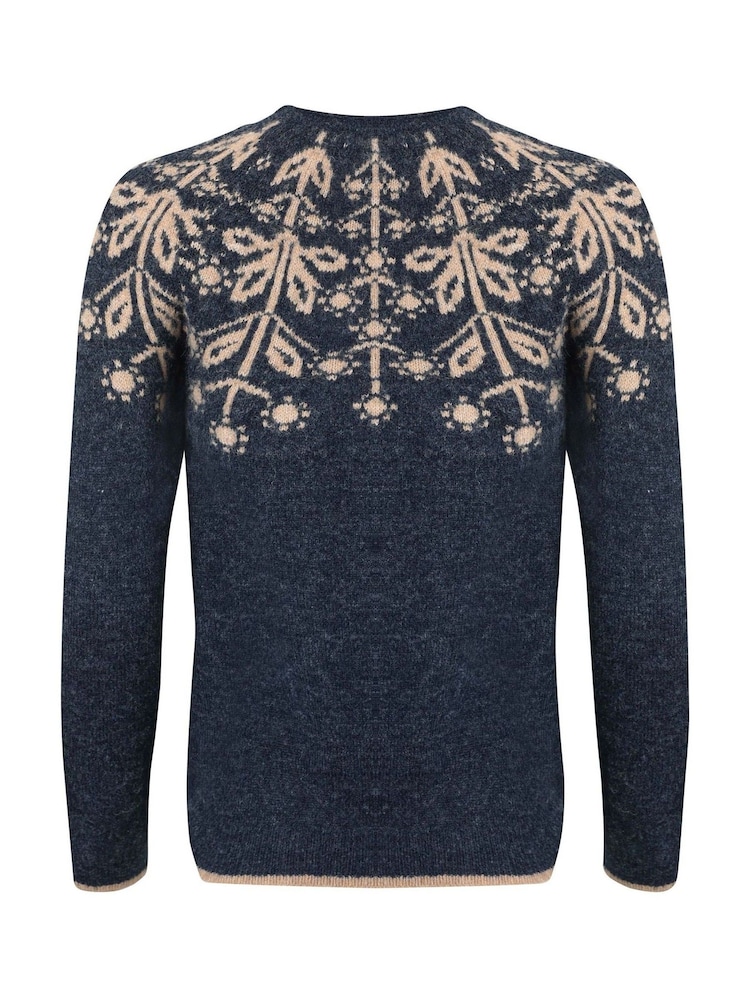 Weird Fish Blue Miska Fair Isle Pattern Jumper - Image 8 of 8 Weird Fish Blue Miska Fair Isle Pattern Jumper - Image 8 of 8