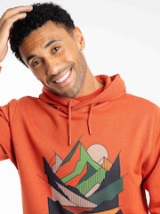 Weird Fish Orange Bryant  Front Print Graphic Popover Hoodie - Image 4 of 6