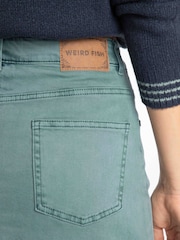 Weird Fish Blue Juda Longline Denim Skirt - Image 6 of 9