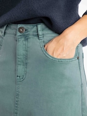 Weird Fish Blue Juda Longline Denim Skirt - Image 7 of 9