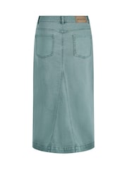 Weird Fish Blue Juda Longline Denim Skirt - Image 9 of 9