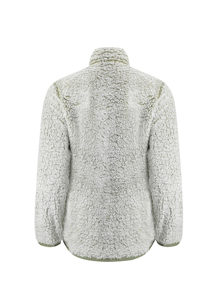 Weird Fish Green Clove Cosy Full Zip Fleece - Image 7 of 7 Weird Fish Green Clove Cosy Full Zip Fleece - Image 7 of 7