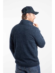 Weird Fish Blue Altwood 1/4 Zip Jumper - Image 2 of 7