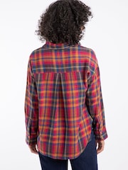 Rosa - Weird Fish Lynsky Brushed Check Shirt - Imagen 2 de 8