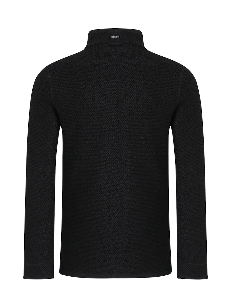 Weird Fish Black Transom Full Zip Macaroni Fleece - Image 8 of 8 Weird Fish Black Transom Full Zip Macaroni Fleece - Image 8 of 8